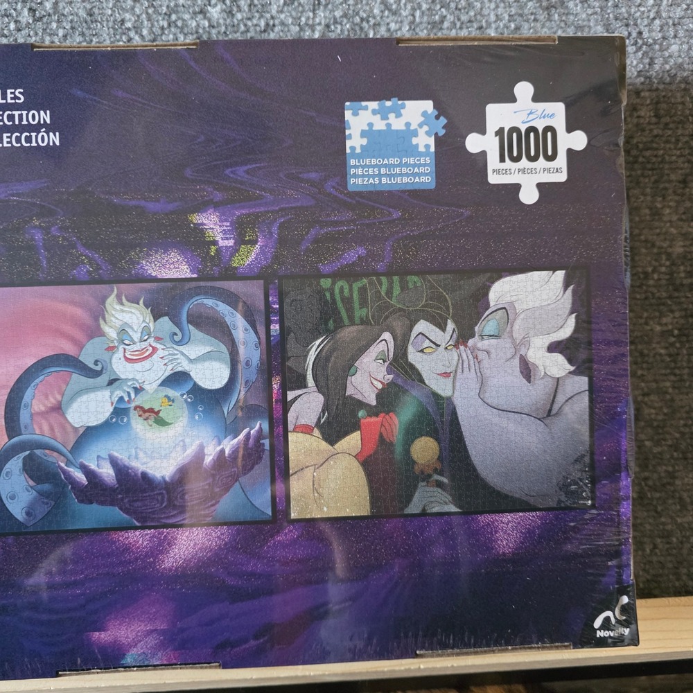 Disney Villains Jigsaw Puzzle Set 4x1000pc Maleficent Ursula Sealed Gothic Gift - Picture 7 of 9